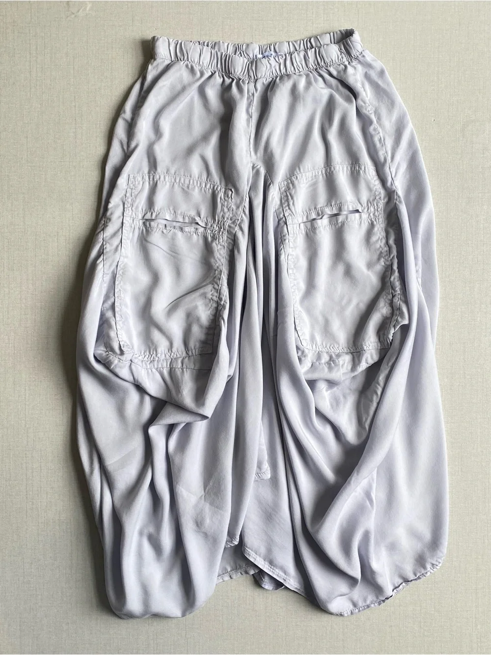 Tempo Paris Bubble Skirt Size S 100% Tencel Billow Tulip Lagenlook Bohemian